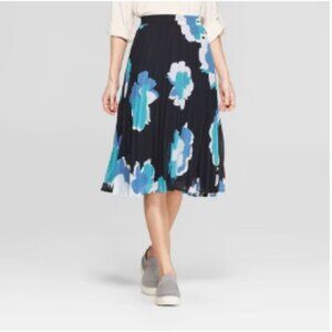 a•new day Pleated Midi Skirt